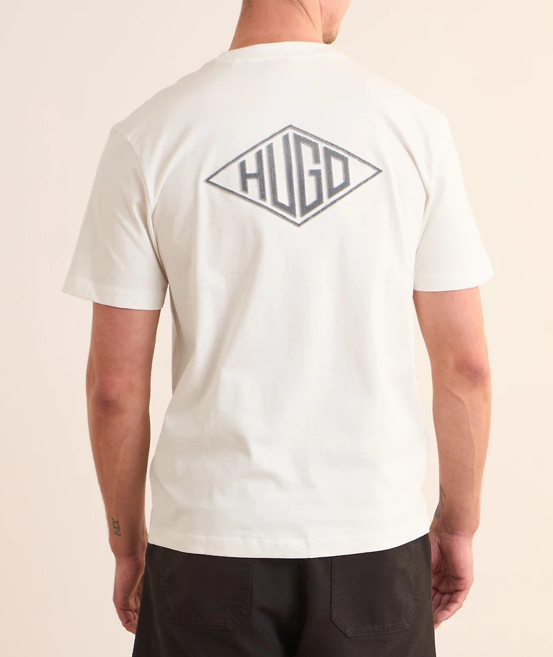 Textured Logo Cotton T-Shirt