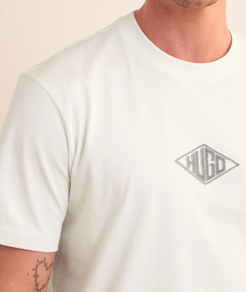 Textured Logo Cotton T-Shirt