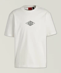 Textured Logo Cotton T-Shirt