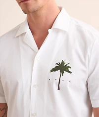 Palm Tree Cotton Camp Shirt