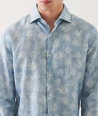 Floral Print Linen Shirt
