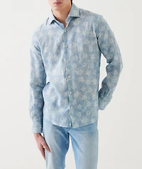 Floral Print Linen Shirt