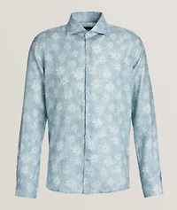 Floral Print Linen Shirt
