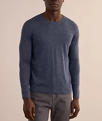 Lightweight Mélange Cotton-Blend Sweater