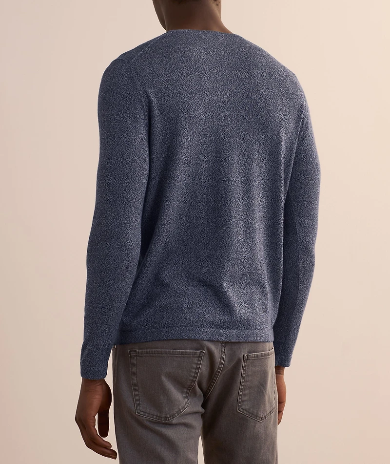 Lightweight Mélange Cotton-Blend Sweater