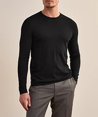 Cotton-Blend Crewneck Sweater