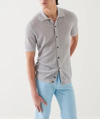 Merino Wool-Silk Knit Shirt