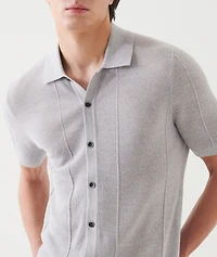 Merino Wool-Silk Knit Shirt
