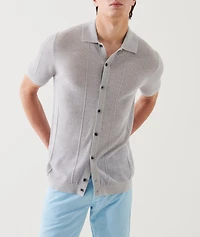 Merino Wool-Silk Knit Shirt