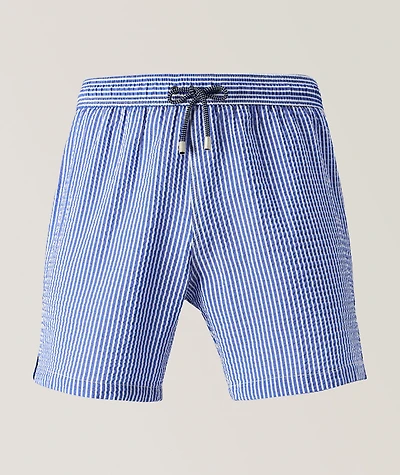 Seersucker Stripe Swim Shorts