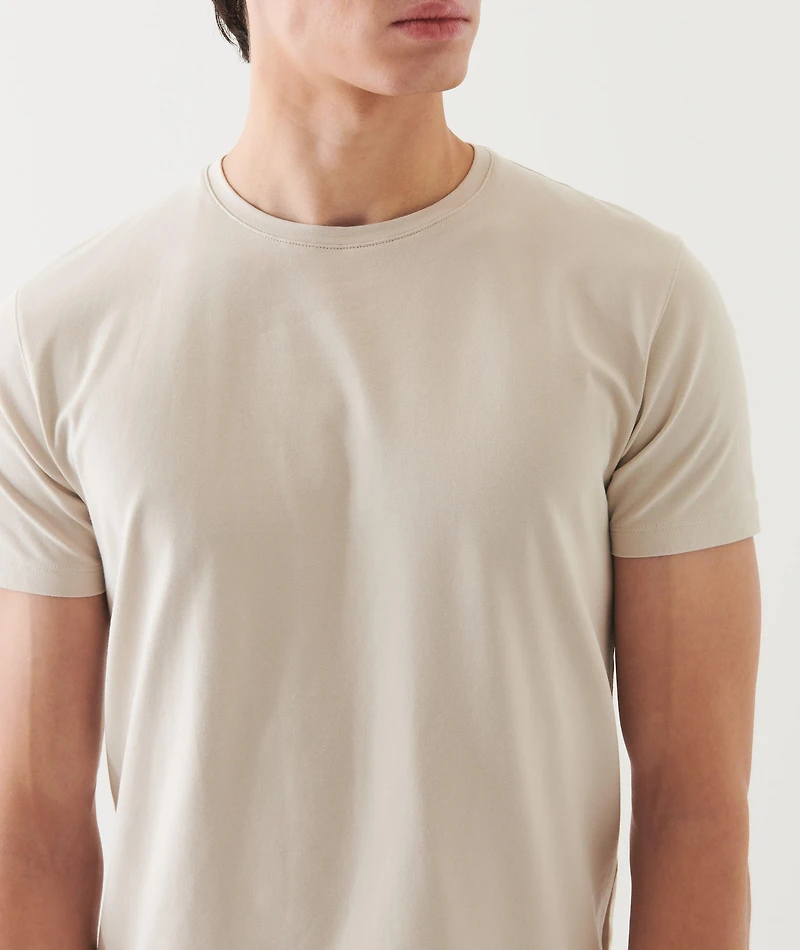 Stretch-Pima Cotton Crewneck T-Shirt