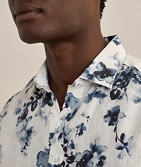 Floral Print Linen Shirt