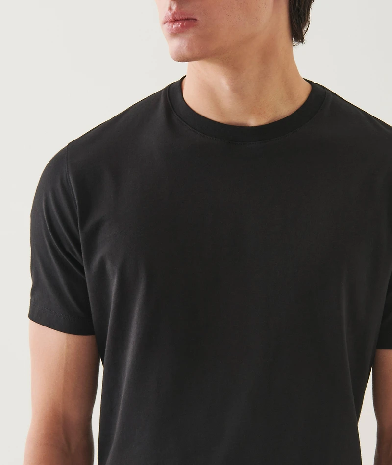 Organic Pima High Neck T-Shirt