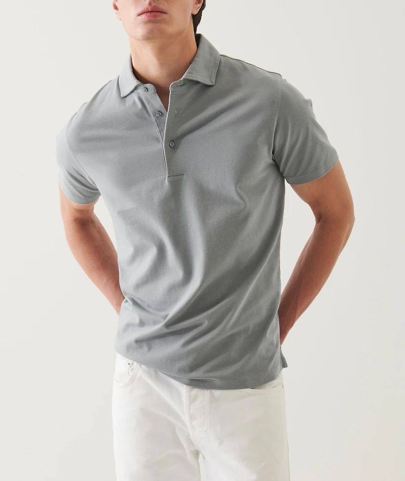 Stretch-Pima Cotton Polo