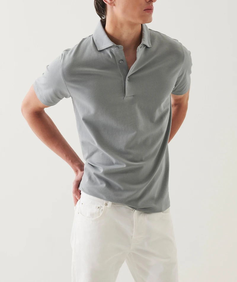 Stretch-Pima Cotton Polo