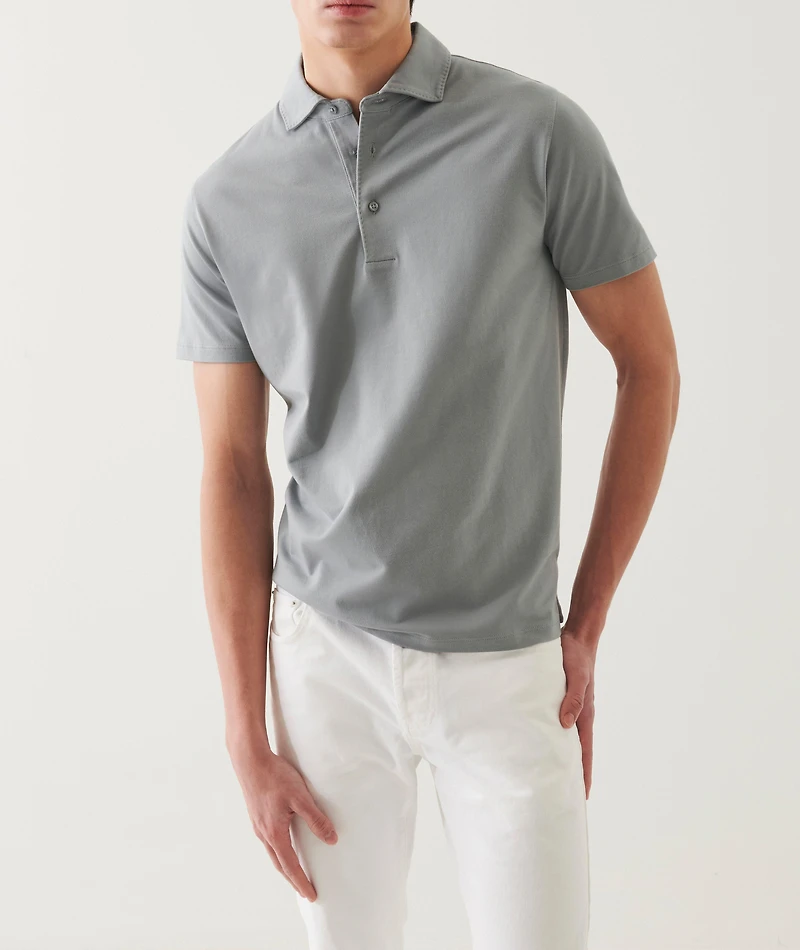 Stretch-Pima Cotton Polo