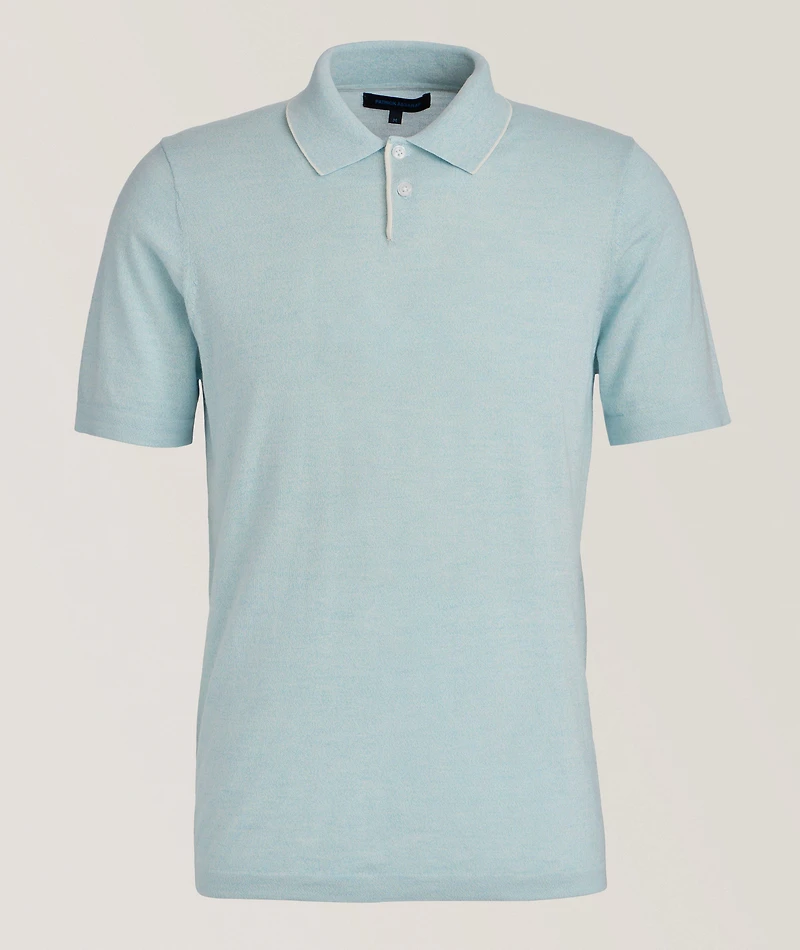 Cotton-Blend Tipped Polo