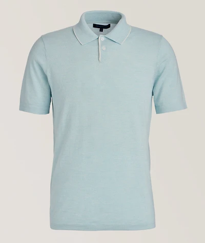 Cotton-Blend Tipped Polo