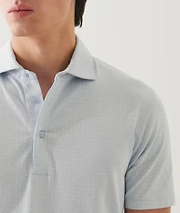 Stretch-Pima Cotton Geo Neat Polo