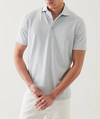 Stretch-Pima Cotton Geo Neat Polo