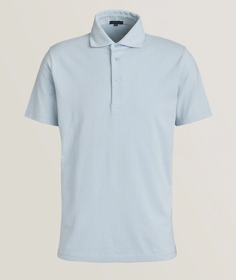 Stretch-Pima Cotton Geo Neat Polo