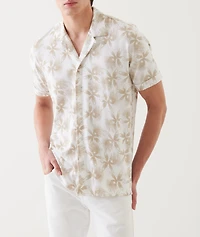 Floral Print Camp Shirt