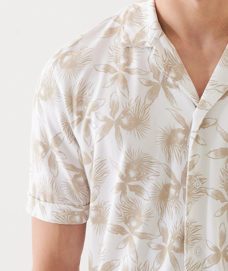 Floral Print Camp Shirt
