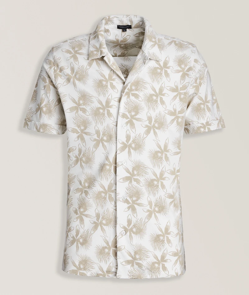 Floral Print Camp Shirt