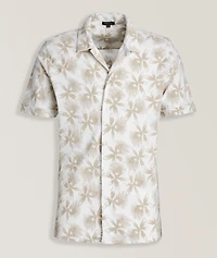 Floral Print Camp Shirt