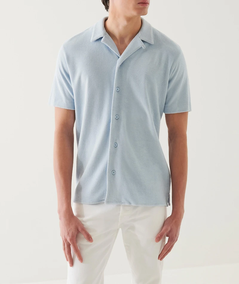 Terry Cotton Camp Shirt