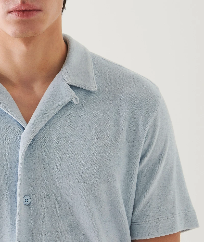 Terry Cotton Camp Shirt