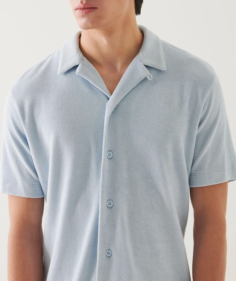 Terry Cotton Camp Shirt