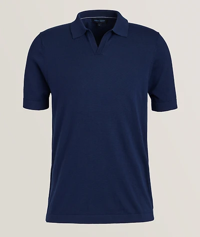 Cotton-Blend Cuban Collar Polo