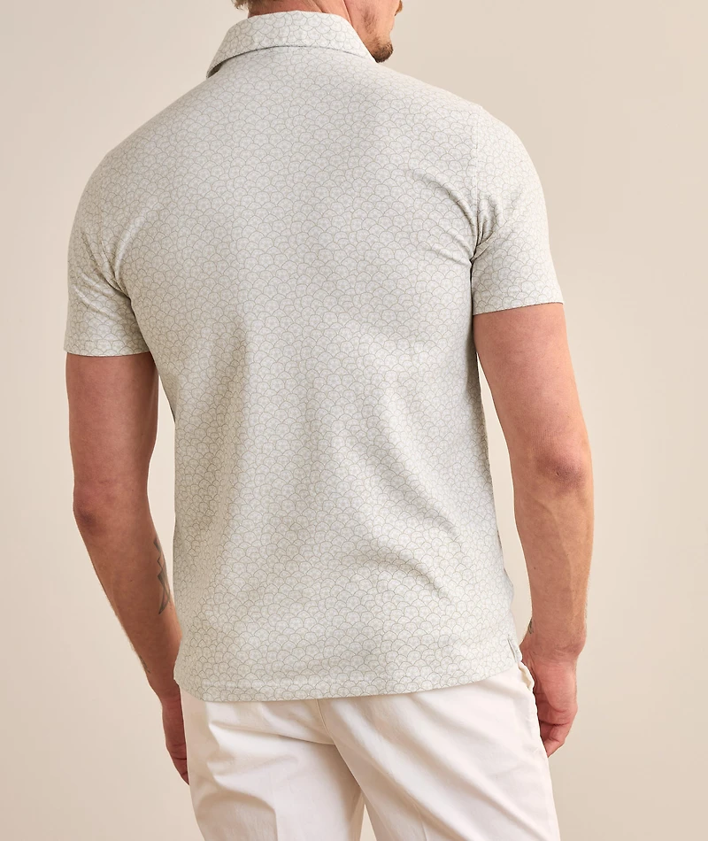 Floral Neat Stretch-Pima Cotton Polo