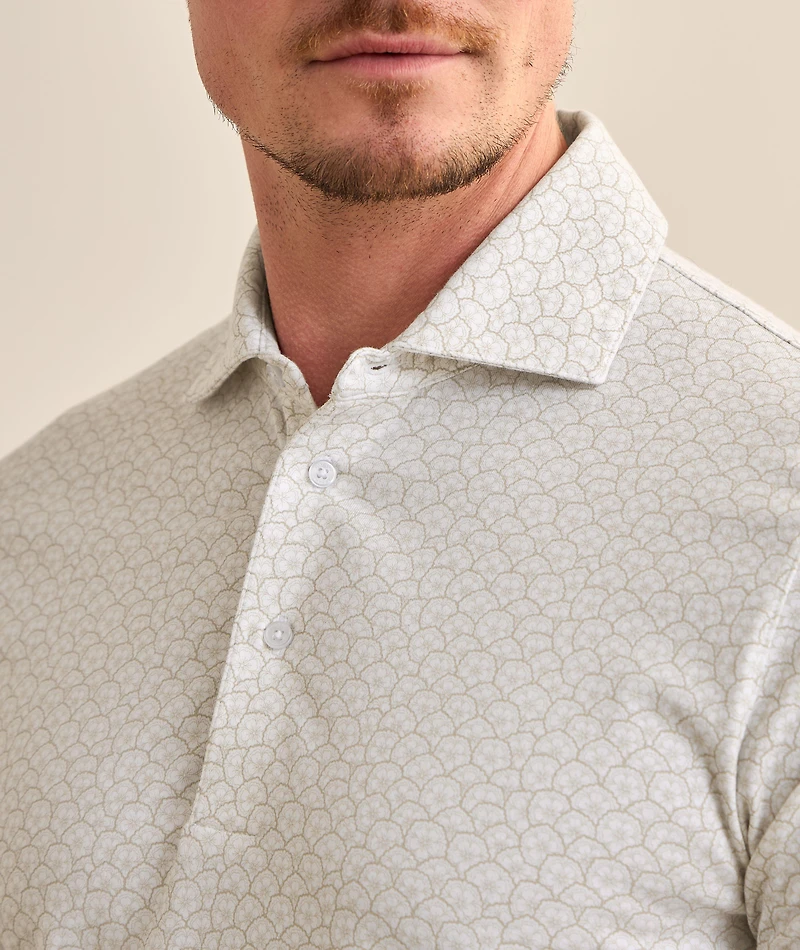 Floral Neat Stretch-Pima Cotton Polo