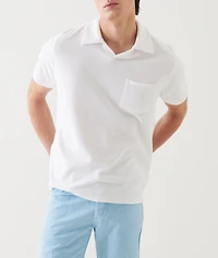 Pima Terry Cotton Open Polo