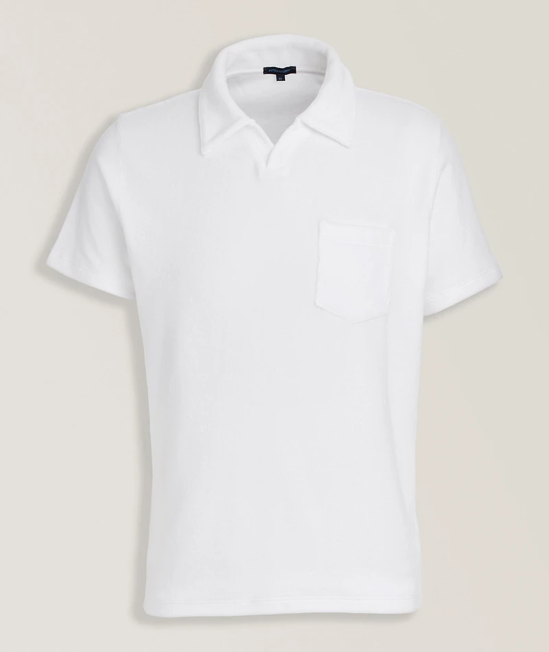 Pima Terry Cotton Open Polo