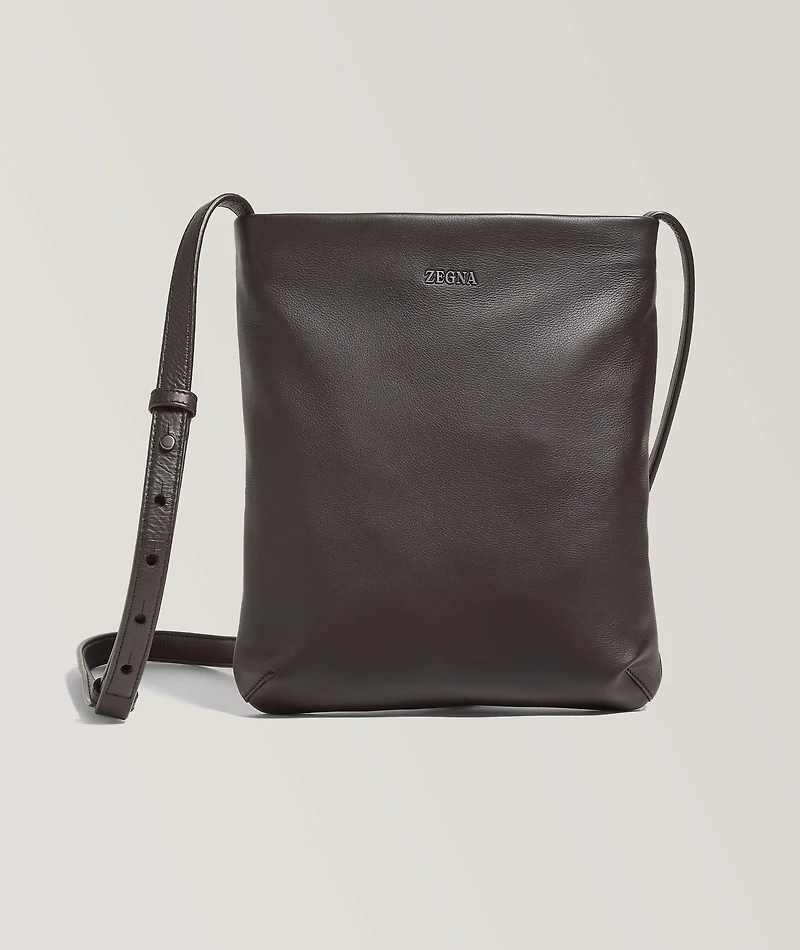 SECONDSKIN Slim Leather Crossbody Bag