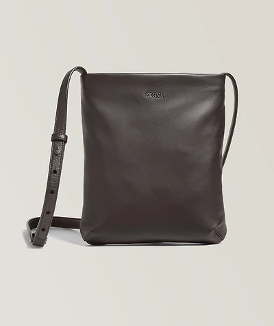 SECONDSKIN Slim Leather Crossbody Bag