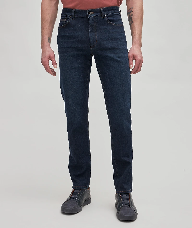 City Stretch-Cotton Five-Pocket Jeans