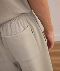 Stepped Hems Cotton Sweatpants