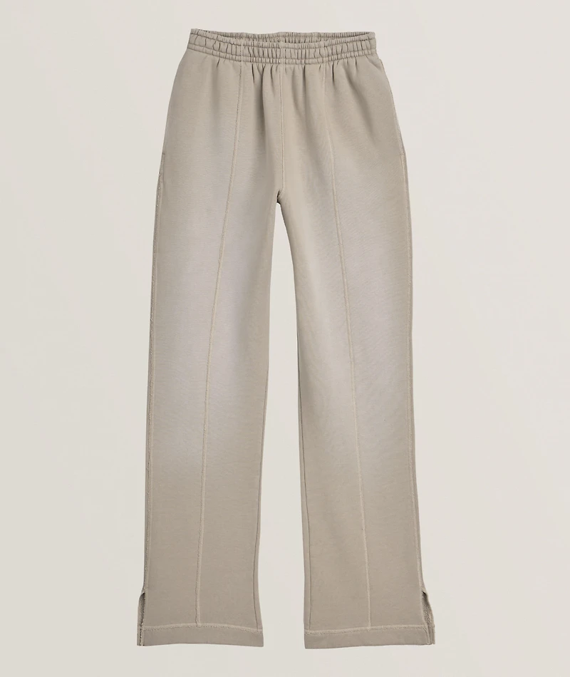 Stepped Hems Cotton Sweatpants