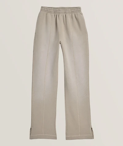 Stepped Hems Cotton Sweatpants