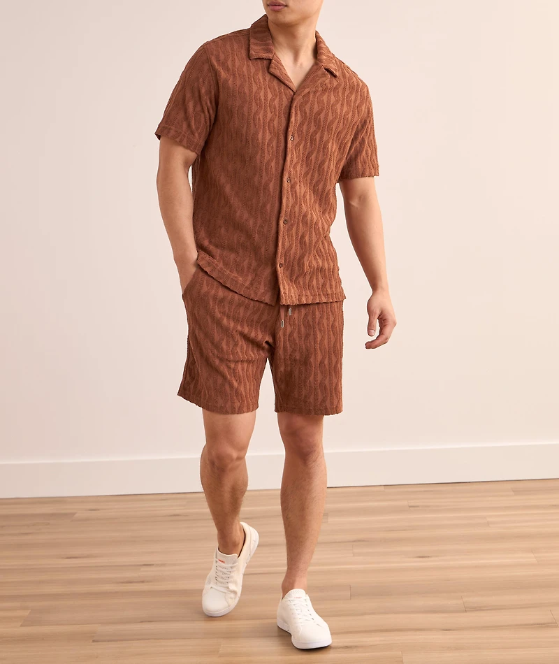 Augusto Terry Jacquard Shorts