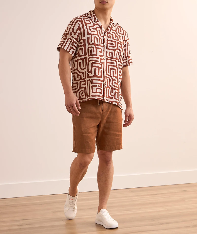 Felipe Twill Linen-Cotton Shorts