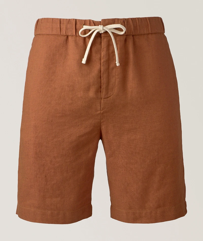 Felipe Twill Linen-Cotton Shorts