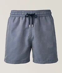 Rio Copa Check Print Jacquard Swim Shorts