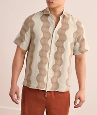 Castro Duo Cabana Stripe Linen Shirt