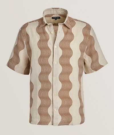 Castro Duo Cabana Stripe Linen Shirt