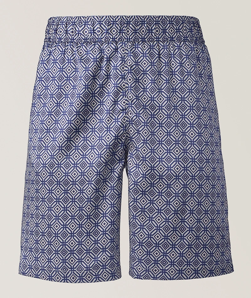 Palma Angra Trelica Printed Stretch-Silk Shorts